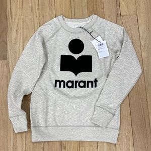 BRAND NEW. ISABEL MARANT GRAY MILLY SWEATSHIRT
